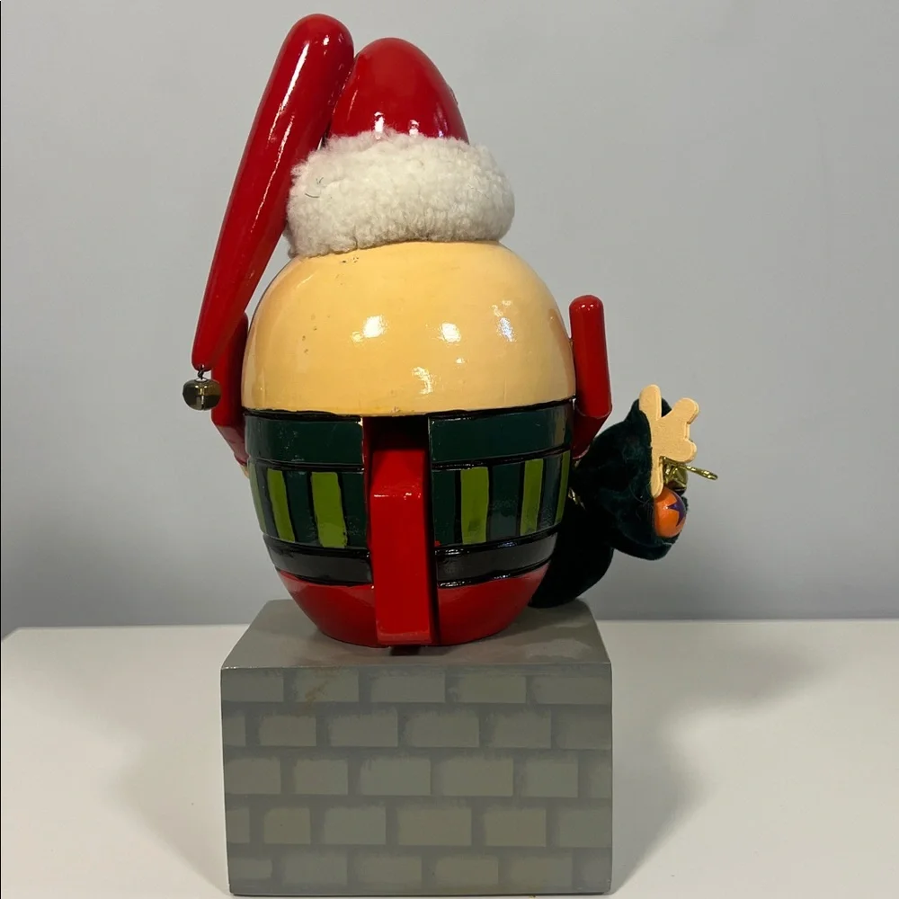 Nanette Hilton Vintage 2012 Red Santa‎ Humpty Dumpty Holiday Nutcracker Figurine